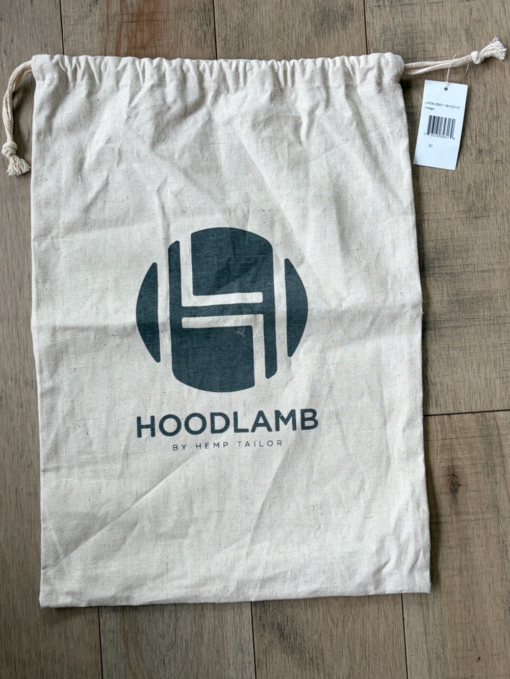 Hoodlamb Hemp Drawstring Dust Cover Bag Hemp Eco Friendly 18.5” 13”